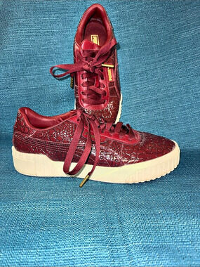 Puma Fenty by Rihanna Creeper Sneakers Burgundy Women's 9.5